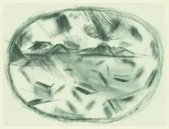 Puketutu Manukau by Colin McCahon, lithograph, edition of 100, sold Aug 2011