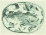 Colin McCahon, Puketutu Manukau, lithograph, edition of 100