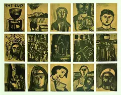 15 Drawings by Colin McCahon, lithographic prints, sold Aug 2011