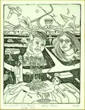 Jeffrey Harris, The Growth of a Dead Child, etching, 22/30