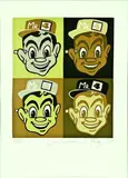 Brown Squares by Dick Frizzell, screenprint, 43/80, sold Aug 2011
