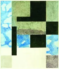 Michael Harrison, Map, acrylic and watercolour on paper