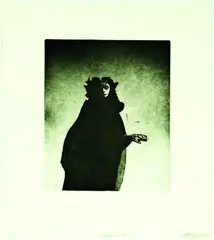 Sabotage II by Jason Greig, aquatint, 1/20, offered Aug 2011