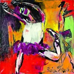 Piera McArthur, Dancers Practising, oil on canvas