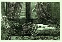 Peter Ransom, She Won't Wake Up, etching, 6/50