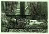 Peter Ransom, She Won't Wake Up, etching, 6/50