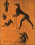 Pack of Five by Bill Hammond, acrylic on plywood, sold Jun 2011