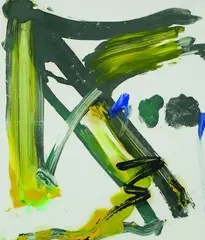 Untitled by Allen Maddox, acrylic on paper, sold Jun 2011