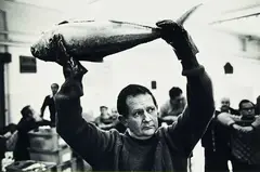 Fish Auctioneer, Sydney by Robert McFarlane, gelatin silver print, offered Jun 2011