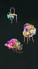 Three Chairs by Peter Madden, found image photographic collage, offered Jun 2011