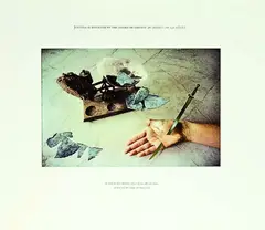 Justitia - Justice by Megan Jenkins, ilfochrome print, collage and mixed media in two parts, sold Jun 2011