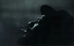 W. Eugene Smith, Thelonius Monk and his Smashed Cigarette, from the loft inside, gelatin silver print, 1965