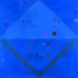 Themes and Variations II by Milan Mrkusich, oil on canvas, offered Apr 2011