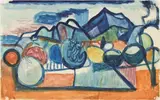 Colin McCahon, Mt Richmond from Renwick Town, Blenheim