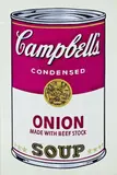 Andy Warhol, Campbell's Soup I (Onion), silkscreen print (1968)