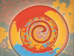 Central Mechanism by Michael Illingworth, oil on jute, offered Apr 2011