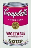 Andy Warhol, Campbell's Soup I (Vegetable), silkscreen print (1968)