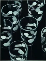 Tumblers by Peter Peryer, gelatin silver print (1984), sold Mar 2011