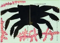 Untitled by Gavin Chilcott, watercolour and acrylic on Gregory Flint Gallery letter paper, diptych, sold Mar 2011
