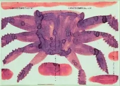 Untitled by Gavin Chilcott, watercolour and acrylic on Gregory Flint Gallery letter paper, diptych, sold Mar 2011