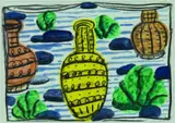 Gavin Chilcott, Rocks - Plants and Pots