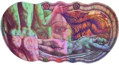 Peter Gibson Smith, Untitled, mixed media on aluminium, 5 panels