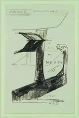 Bill Hammond, Arcade Promotions, ink on paper