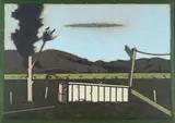 Desmond W. Helmore, Sunken Fence, oil on board