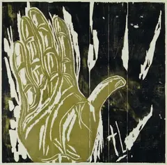 Tony Lane, The Word, woodblock print, a/p