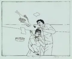 The Beginning by Jeffrey Harris, etching, 25/30, sold Mar 2011