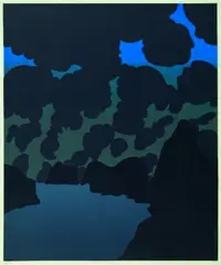 Back Beach 1 by Michael Smither, screenprint, 2/26, sold Mar 2011