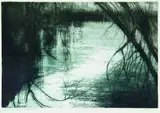 June Ritchie, Winter Edge: Rotopounamu, etching, 10/40