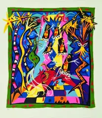 Debra Bustin, Jungle Fantasy, lithograph, 96/100