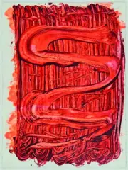 Untitled by Judy Millar, acrylic on paper, offered Mar 2011