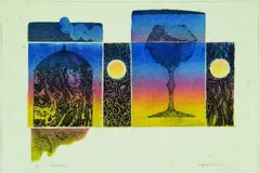 Barry Cleavin, Rain Box, etching, a/p