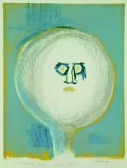 Onion Head by Roy Dalgarno, lithograph, 4/14, sold Mar 2011