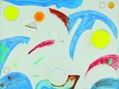 Cresting Waves by Julian Dashper, acrylic on laminate on board, sold Mar 2011