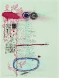 John Pule, From the Bond of Time, ink and pastel on paper