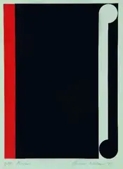 Gordon Walters, Kahu, screenprint, 3/75