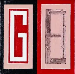 Text No.4 by Darryn George, oil on canvas on board, offered Mar 2011