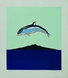 Wong Sing Tai, Rangitoto, screenprint, a/p