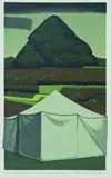 Robin White, Pyramid and Tent, Victory Beach, silkscreen print, 14/25