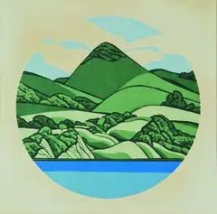 Tereweka, Otago Peninsula by Robin White, silkscreen print, 1/25, offered Mar 2011