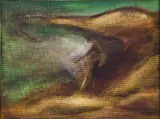 David Sarich, Exodus of the Heart, oil on canvasboard