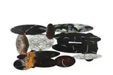 Barbara Tuck, Flimsy Couplings, mixed media on aluminium