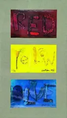 Red, Yellow, Blue by Paul Hartigan, screenprints, triptych, 7/10, sold Mar 2011