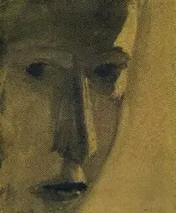 Richard McWhannell, Face, silkscreen on newsprint, 13/14