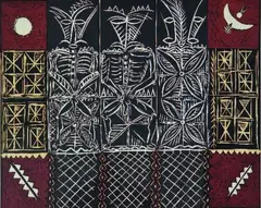 Taulaaitu by Fatu Feu'u, lithograph, 13/40, offered Mar 2011