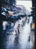 Brian Brake, Monsoon Rains, cibachrome print on Ilfochrome Classic paper