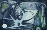 Milan Mrkusich, Painting with Blue Shape